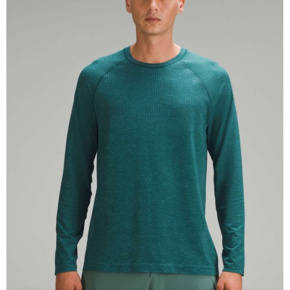 Lululemon Metal Vent Tech Long Sleeve Shirt Mens XS Green Teal Training Top